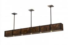  165255 - 72" Long Giradeau Wood Beam Oblong Pendant