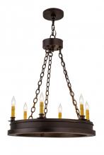  172655 - 24" Wide Sullivan Ranch 6 Light Chandelier