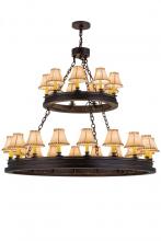  172678 - 51"W Sullivan Ranch 27 LT Two Tier Chandelier