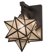  192944 - 9" Wide Moravian Star Hanging Wall Sconce
