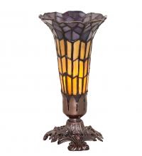 20233 - 8" High Stained Glass Pond Lily Victorian Accent Lamp