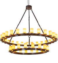  202794 - 84" Wide Noziroh Ring 46 Light Two Tier Chandelier