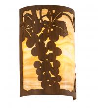  213910 - 8" Wide Grape Ivy Wall Sconce