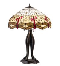  229133 - 30" High Tiffany Hanginghead Dragonfly Table Lamp