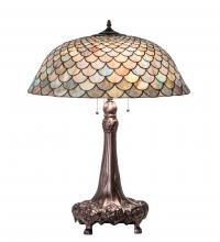  230462 - 31" High Tiffany Fishscale Table Lamp