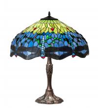  232804 - 26" High Tiffany Hanginghead Dragonfly Table Lamp