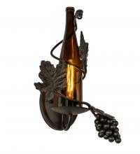  236550 - 9" Wide Tuscan Vineyard Wine Bottle Wall Sconce