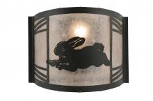  243216 - 12" Wide Rabbit on the Loose Left Wall Sconce