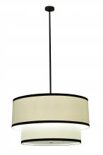  243366 - 36" Wide Cilindro 2 Tier Textrene Pendant