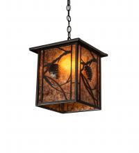  247175 - 12" Square Whispering Pines Pendant