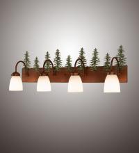  247393 - 34" Wide Tall Pines 4 Light Vanity Light