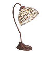  247787 - 18" High Tiffany Turning Leaf Desk Lamp
