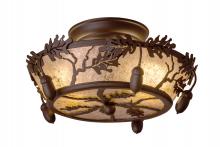  250665 - 10" Wide Oak Leaf & Acorn Flushmount