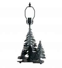  252538 - 14" High Wolf at Dawn Double Lit Table Base