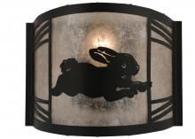  254696 - 12" Wide Rabbit on the Loose Right Wall Sconce