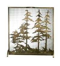  27047 - 32"W X 33"H Tall Pines Fireplace Screen