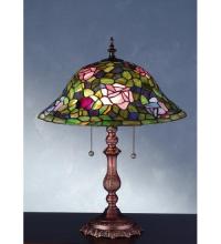  28406 - 19"H Tiffany Rosebush Table Lamp