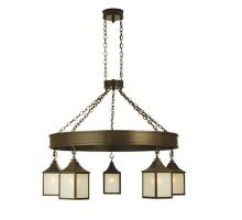  29443 - 48"W Bigfork 5 LT Lantern Chandelier