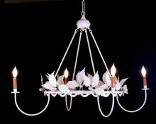  65191 - 44" Wide Raspberry 4 Light Chandelier