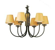 Meyda Green 65545 - 26"W Tuscan Vineyard 6 LT Parchment Chandelier