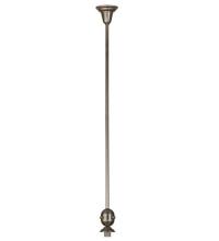 Meyda Green 74258 - 5"W Revival Brushed Nickel Deco Ball Pendant Hardware