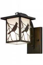  87906 - 6.5"W Hyde Park Song Bird Curved Arm Wall Sconce