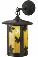  90965 - 10"W Fulton Maple Leaf Hanging Wall Sconce
