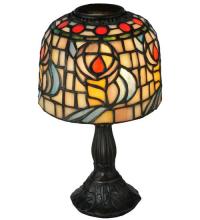  98478 - 9.25"H Tiffany Rosebud Candle Lamp