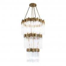  309C19HG - Matrix 18-Lt 3-Tier Chandelier - Havana Gold