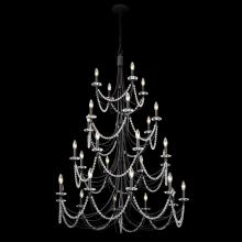  350C28CB - Brentwood 28-Lt 4-Tier Chandelier - Carbon Black