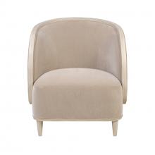  510CH28A - Hayworth Accent Chair - Ash Blond/Mushroom Mohair