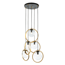  AC10895VB - Lugano 5 Light Cord Pendant