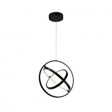  AC6691BK - Sienna 30W LED Orb Pendant Black