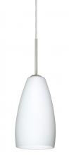  1BC-150907-HAL-SN - Besa Chrissy Pendant Satin Nickel Opal Matte 1x40W Halogen