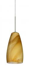  1BC-1509HN-LED-SN - Besa Chrissy Pendant Satin Nickel Honey 1x9W LED