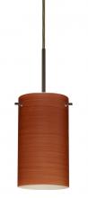  1BT-4404CH-MED-BR - Besa Stilo 7 Pendant Bronze Cherry 1x40W B10 Med