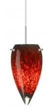  1JC-412541-LED-SN - Besa Juli LED Pendant Garnet Satin Nickel 1x9W LED