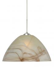  1JC-420183-SN - Besa Tessa Pendant Satin Nickel Mocha 1x75W Medium Base