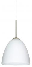  1JC-447007-LED-SN - Besa Vila LED Pendant Opal Matte Satin Nickel 1x9W LED