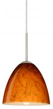  1JC-4470HB-LED-SN - Besa Vila LED Pendant Habanero Satin Nickel 1x9W LED