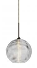  1JC-461600-BR - Besa Kristall 8 Pendant Bronze Clear 1x75W Medium Base