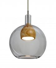  1JC-BENJISMMD-LED-BR - Besa, Benji Cord Pendant, Smoke/Medium, Bronze Finish, 1x9W LED