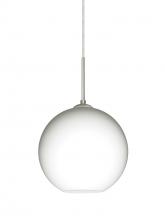  1JC-COCO807-SN - Besa Coco 8 Pendant, Opal Matte, Satin Nickel Finish, 1x60W Medium Base