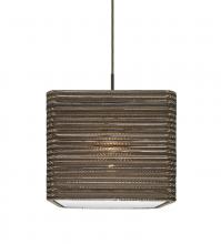  1JC-KIRK12-LED-BR - Besa, Kirk 12 Cord Pendant, Bronze Finish, 1x9W LED