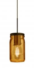  1JC-MILO4AM-EDIL-BR - Besa Pendant Milo 4 Bronze Amber 1x5W LED Filament