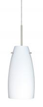  1JT-151207-LED-SN - Besa Tao 10 LED Pendant Opal Matte Satin Nickel 1x9W LED