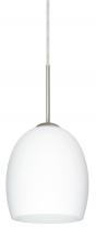  1JT-169707-SN - Besa Lucia Pendant Satin Nickel Opal Matte 1x75W Medium Base