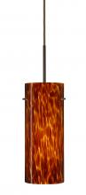  1JT-412318-BR - Besa Stilo 10 Pendant Bronze Amber Cloud 1x100W Medium Base