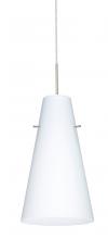  1JT-412407-LED-SN - Besa Cierro LED Pendant Opal Matte Satin Nickel 1x9W LED