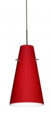  1JT-4124RM-LED-BR - Besa Cierro LED Pendant Ruby Matte Bronze 1x9W LED